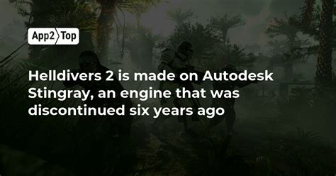 autodesk stingray discontinued|Helldivers 2 Was Built on a Discontinued Engine — ‘Our Crazy .